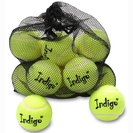 Купить Мяч для большого тенниса Indigo (12 шт в сетке) начальный уровень в Алейске 