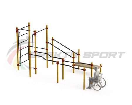Купить Спортивный комплекс для инвалидов-колясочников WRK-D16_76mm в Алейске 